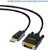 DisplayPort to DVI Cable 6ft 3-Pack, DP Display Port to DVI-D Cable Male to Male for Computer, Monitor, Projector