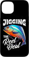 Fishing Trip Tuna Fisher Funny Sport Fishing Humor Jigging The Reel Deal Funny Pun Tuna Fishing Angler Team Case for