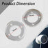 Surveillance Camera Bracket, Mounting Plate Compatible with Google Nest Cam Outdoor Indoor Battery Extra Mount Rings