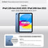 Ambison (A16) 11th/10th (2025/2022) 11''/10.9'' 9H Case for iPad Generation for Kids Girls with Tempered Glass Screen