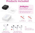 Jinstyles Wireless Charging Case Replacement for AirPods 1st & 2nd Generation, Black, with Bluetooth Sync Pairing Button