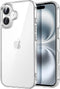 JETech Case for iPhone 16 6.1-Inch, Non-Yellowing Shockproof Phone Bumper Cover, Anti-Scratch Clear