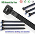 (50 Pack) 0.35 Inch 200 36 Inch HVAC,Travel,Packaging,Vessel HS Extra Long Heavy Duty Zip Tie Straps Thick Plastic Duct
