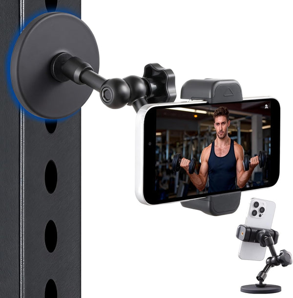 SH Magnetic Phone Holder for Gym, Portable Magnetic Phone Mount with Super Strong