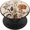 Boho Aesthetic Minimalist Floral Art Cream Light Brown PopSockets Standard PopGrip
