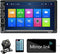KUNFINE 7" Single Din Car Stereo Audio BT MP5 Player, USB FM Multimedia Radio with Reverse Camera and Steering Wheel