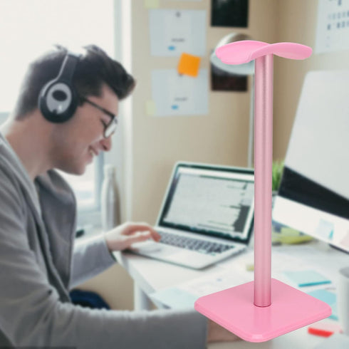VBESTLIFE Headphone Stand, Earphone Holder with Aluminum Supporting Bar for All Headphones Size