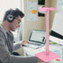 VBESTLIFE Headphone Stand, Earphone Holder with Aluminum Supporting Bar for All Headphones Size