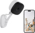 WiFi Indoor Camera for Home Security, 24/7 Recording, SD Card/Cloud Storage, Night Vision, AI Detection