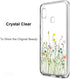 Unov Case Compatible with Galaxy A10e and A20e, Clear Design Soft TPU Shock Absorption, Slim Embossed Pattern (Flower