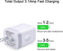 USB Wall Charger Adapter, 18W/3Amp Fast Multiple 3-Ports USB Plug Charger Block Cube Charger Box USB Brick Charging Base Compatible iPhone 15 14 13 12 11 Pro Max Xs XR X 8 7 6 Pad, Samsung, Android
