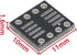 JIUWU 8 Pin Double-Side Prototype Printed Circuit PCB Adapter - Universal Board for DIY Soldering and Electronic