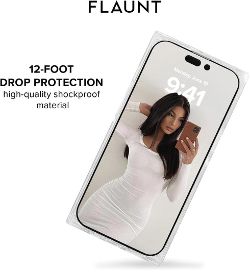FLAUNT 17 Official Square Protective Case - Compatible with iPhone - Compatible with MagSafe & Wireless Charging