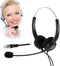 TelPal Binaural Headset: Noise Cancelling, 4-Pin RJ9, Hands-Free for Call Centers, Ideal for Counseling & Hospitals.