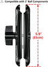 Double Socket Arm, 5.9" Aluminum Alloy Long Arm Compatible with RAM Mount B Size 1" Ball Components