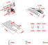 Heavy Duty Transom Mount with Spray Shield, Compatible with Garmin Echo, EchoMap, GPSMAP, GT 4pin, 8pin, 12pin