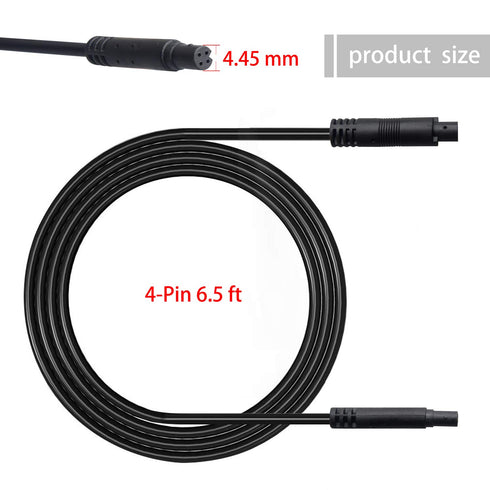 YiePhiot (4-pin 6.5ft 2m) Extension Cord Dash Cam Backup Camera Rear View Mirror Camera Recorder Cable /