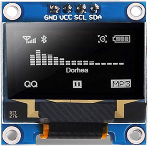 DORHEA 1Pack 0.96 Inch OLED Display Module SSD1306 128x64 Pixel I2C IIC Self-Luminous
