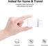 Muti Port USB Wall Charger, Sicodo 3.1Am Universal Travel Power Plug Adapter for iPhone and Samsung