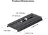 Cayer QR120 1/4 inch 3/8 inch K3 K6 H4 H6 H8 K10 501PL Tripod Fluid Head Quick Release Plate Replacement
