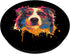 Aussie Splash Art Australian Shepherd Dog Lovers PopSockets PopGrip: Swappable Grip for Phones & Tablets
