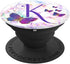 Purple Butterfly Letter K Initial Personalized Monogram PopSockets Adhesive PopGrip