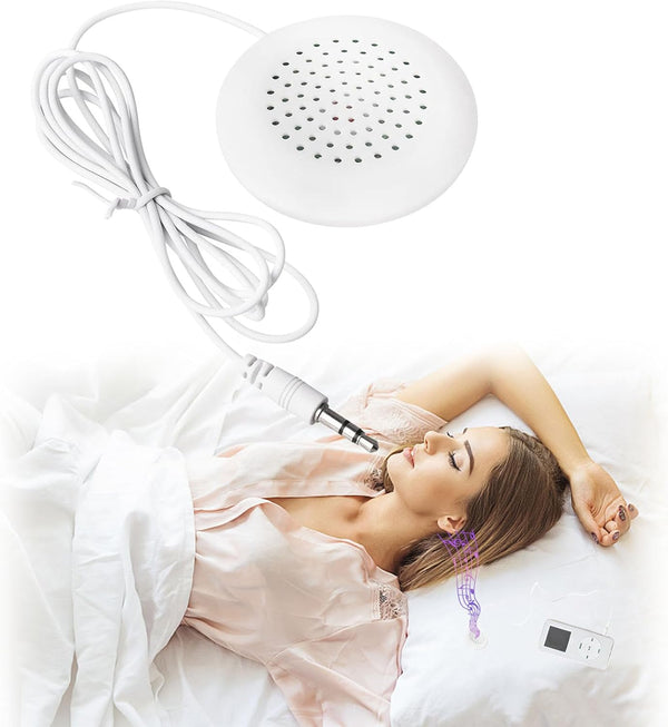 Pillow Speaker - Under Pillow Portable Personal Speaker, 3.5mm Mini Speaker for MP3 Phone with 3.5mm Jack (White)