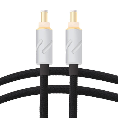 Monosaudio DC Cable HiFi Audio, High Purity OFC 4N 99.998% Pure Silver DC Extension Cord 5.5mmx2.1mm 12V 0.5A for