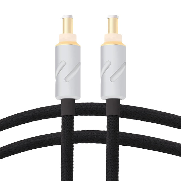Monosaudio DC Cable HiFi Audio, High Purity OFC 4N 99.998% Pure Silver DC Extension Cord 5.5mmx2.1mm 12V 0.5A for