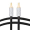 Monosaudio DC Cable HiFi Audio, High Purity OFC 4N 99.998% Pure Silver DC Extension Cord 5.5mmx2.1mm 12V 0.5A for