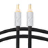 Monosaudio DC Cable HiFi Audio, High Purity OFC 4N 99.998% Pure Silver DC Extension Cord 5.5mmx2.1mm 12V 0.5A for