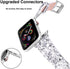 iiteeology Compatible with Apple Watch Band 46mm 45mm 44mm 42mm, Glitter Shiny Bling Leather Band for iWatch Series
