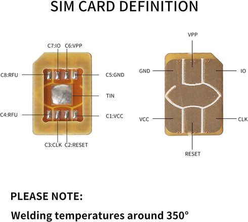 PinQiongZhe 2pcs ESIM to Nano SIM Card Holder ESIM Card Adapter Solder Plate Recovery Physical Card Plate Make Your Own