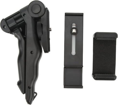 FOSA Tripod Phone Mount Holder, Portable Aluminum Alloy Selfie Stick Phone Tripod Compatible with Camcorder, Folding