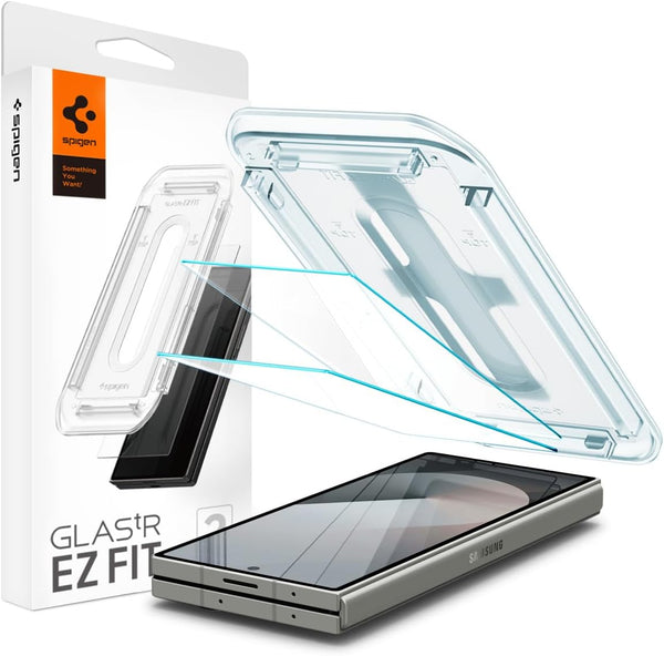 Spigen Tempered Glass Screen Protector, GlasTR EZ FIT for Galaxy Z Fold 6, 2 Pack
