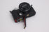 E-P7 Case, BolinUS Handmade Leather Half Camera Bag for Olympus Pen E-P7, Bottom Opening Version, Black