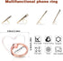 Nogeqi 4 Pack Setting 360 180 Transparent Phone Ring Grip Adjustable Phone Case Ring Phone Grip Heart Diamond Ring