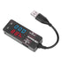 YB26VA USB Multimeter Voltage Current Meter Dual Display 80-106KPa Mobile Phone Battery Tester Meter Battery Capacity Tester(Double color)