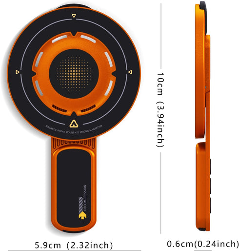 Tsedoo 3-in-1 360 Magnetic Phone Grip Stand with Roration Angle Adjustment, Silicone Finger Ring & Fidget Toy Design