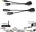Passive PoE Injector and Splitter Kit with 5.5x2.1 mm DC Connector, RJ45 Power Over Ethernet