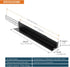 Tecmojo 1U Rails,4-Post 20.9"-32" Universal Rack Mount Server Rack Shelf Rail with Adjustable Depth Fit for Non-Rack