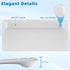 Ultra-Slim Bluetooth Keyboard, Wireless Rechargeable Ergonomic Keyboard for iPad, iOS, Android, Windows PC, White Silver