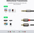 UGREEN 3.5mm to RCA Cable, 16FT RCA Male to Aux Audio Adapter HiFi Sound Headphone Jack Metal Shell RCA Y Splitter