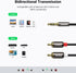 UGREEN 3.5mm to RCA Cable, 6.6FT RCA Male to Aux Audio Adapter for Phone Speaker MP3 Tablet HDTV