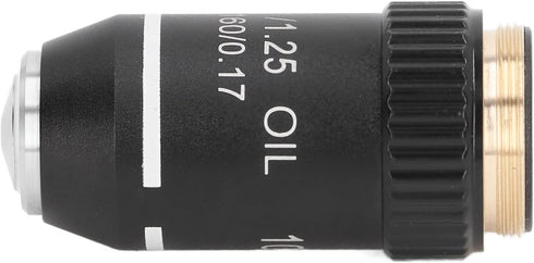 Microscope Objective Lens, 100X Magnification High Power Replacement Achromatic Lens for Borescopes