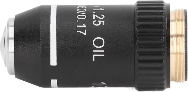 Microscope Objective Lens, 100X Magnification High Power Replacement Achromatic Lens for Borescopes