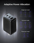 wegear 67W 3-Port 16/15/Pro, S25/S24, Note20, USB C Charger, GaN Fast Charging Block with Foldable Plug, Compatible