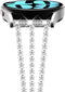 NewWays Compatible for SAMSUNG Galaxy Watch 7 6 Classic 6 5 4 Band - 20mm Stunning Diamonds Bracelet, 40mm 44mm 42mm