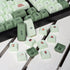 mintcaps Matcha Green PBT Keycaps Set 124 Keys Custom Cute XDA Profile Dye-Sublimation for 60% 65% 70% 75% 100%