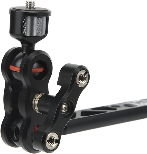 KIMISS 13in Articulating Arm Camera Mount, Adjustable CNC Aluminum Alloy with 1/4" and 3/8" Thread for Microphone